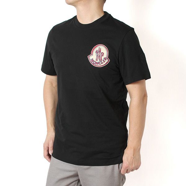 26SSモデル モンクレール MONCLER 手描きワッペンプリント Tシャツ