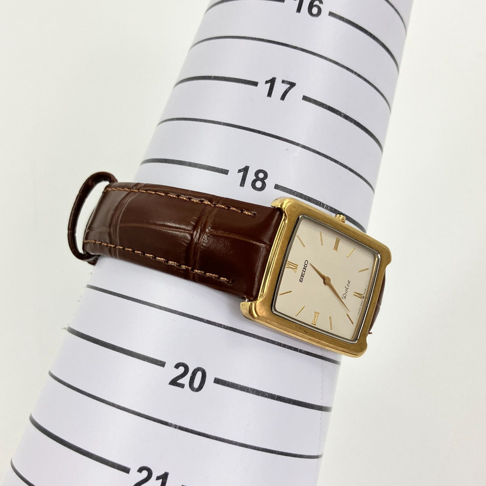 美品 稼働品 SEIKO セイコー メンズ 腕時計 ドルチェ ゴールド スクエア 稼働品】セイコー SEIKO ドルチェ Dolce 9530-5020 腕時計 スクエア