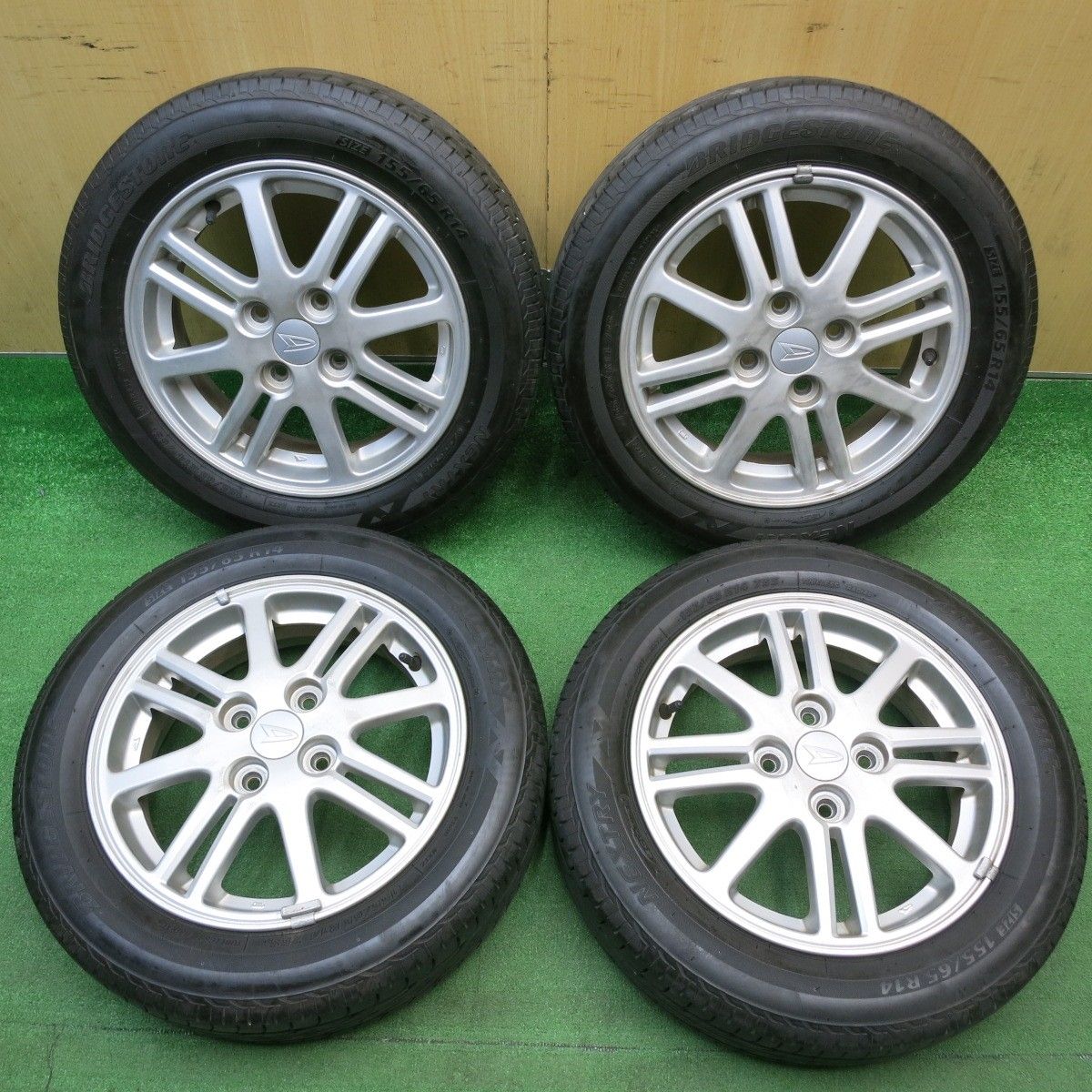 4本価格☆ダイハツ タント ムーヴ 等 純正 155/65R14 ブリヂストン 