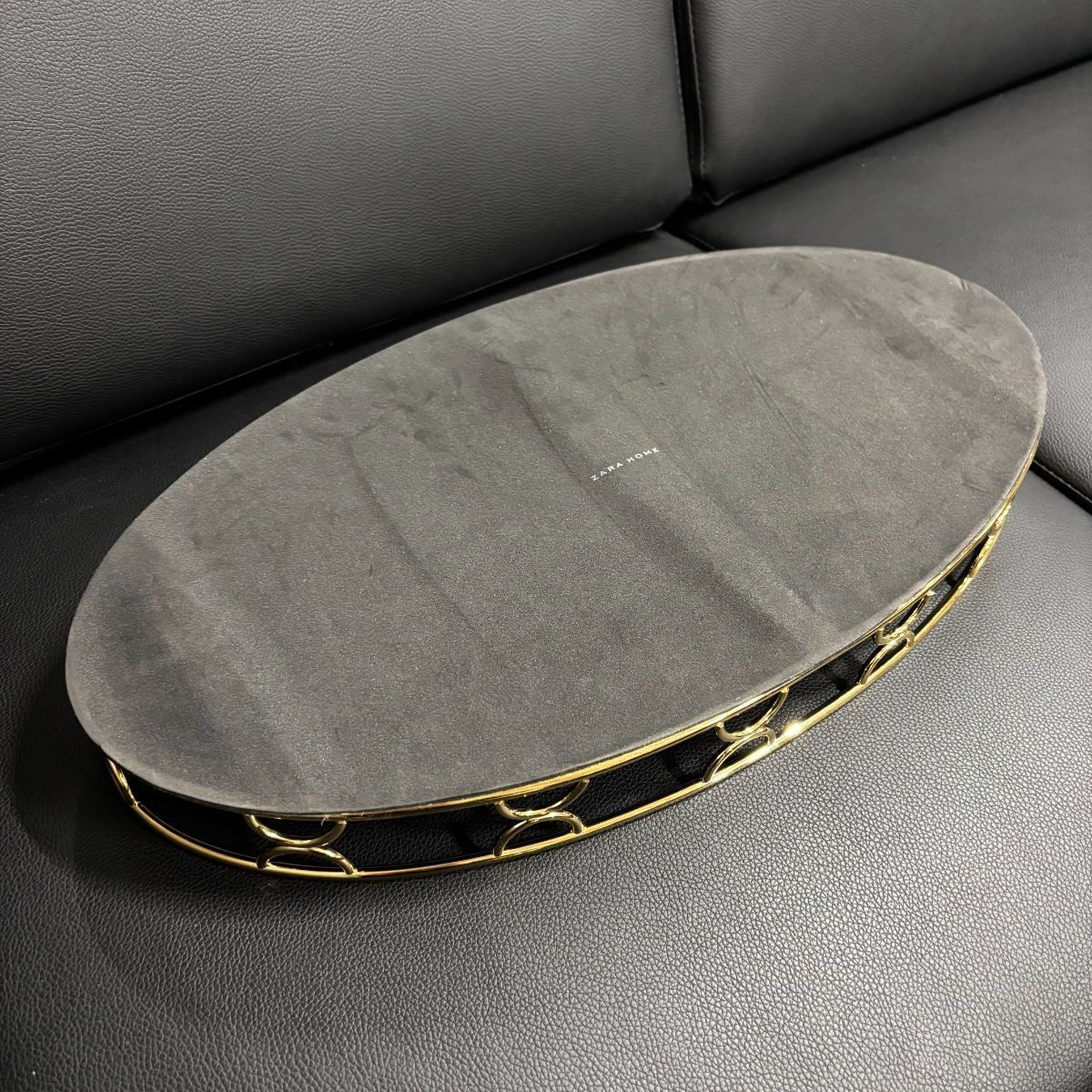 ZARA HOME ミラーゴールドトレイ 48cm｜おしゃれなインテリア - メルカリ