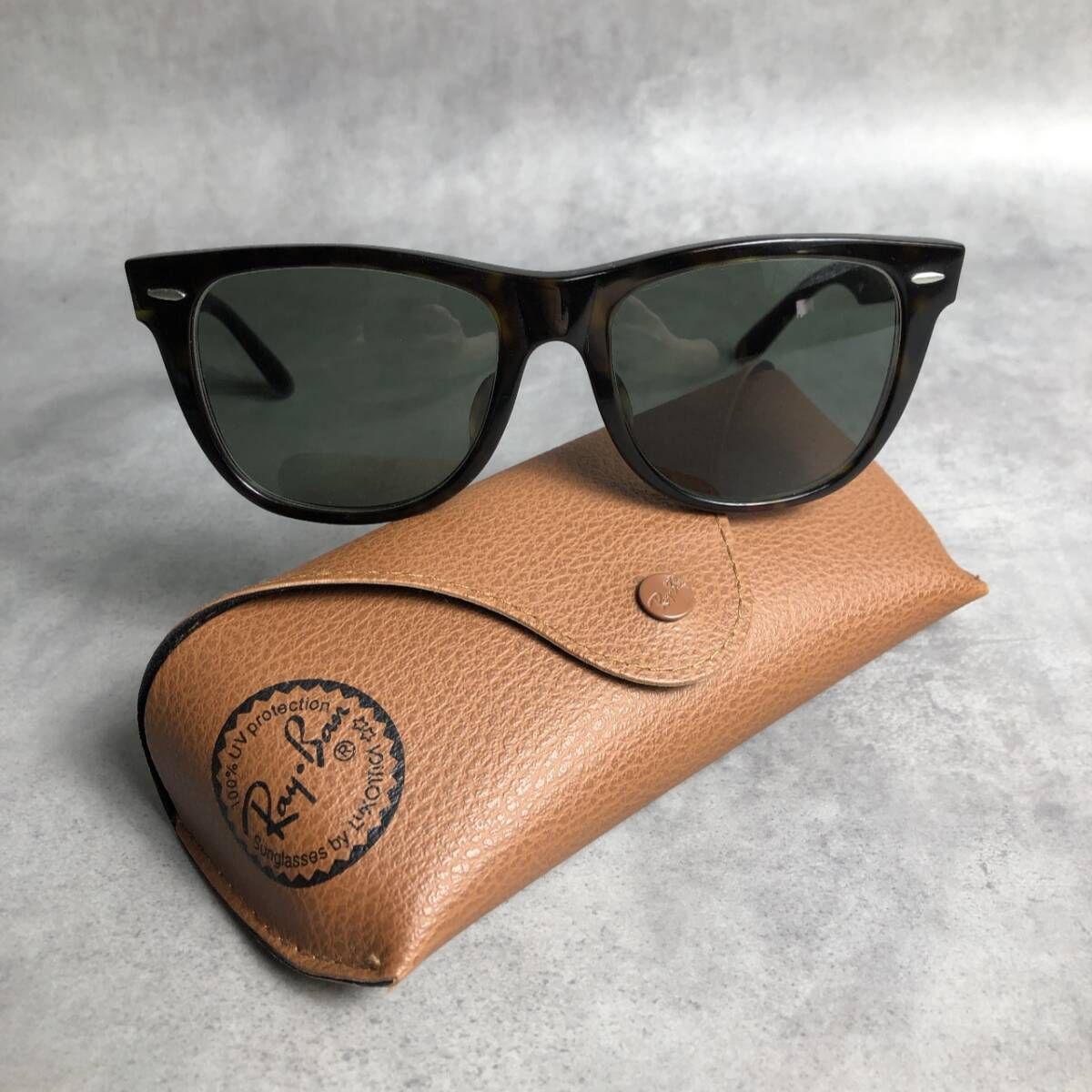 PQ208◇Ray-Ban : WAYFARER RB2140-F サングラス◇54□18◇ブラウン系 