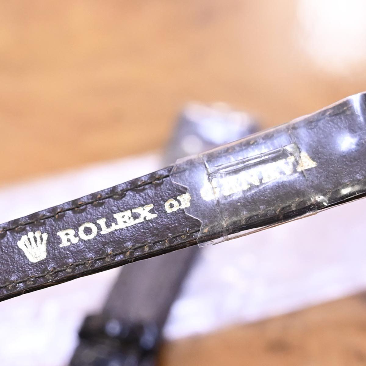 ROLEX純正 クロコダイル レザーベルト 17mm 本物 新品 ロレックス 純正クロコダイルレザーベルト 13mm幅 腕時計用