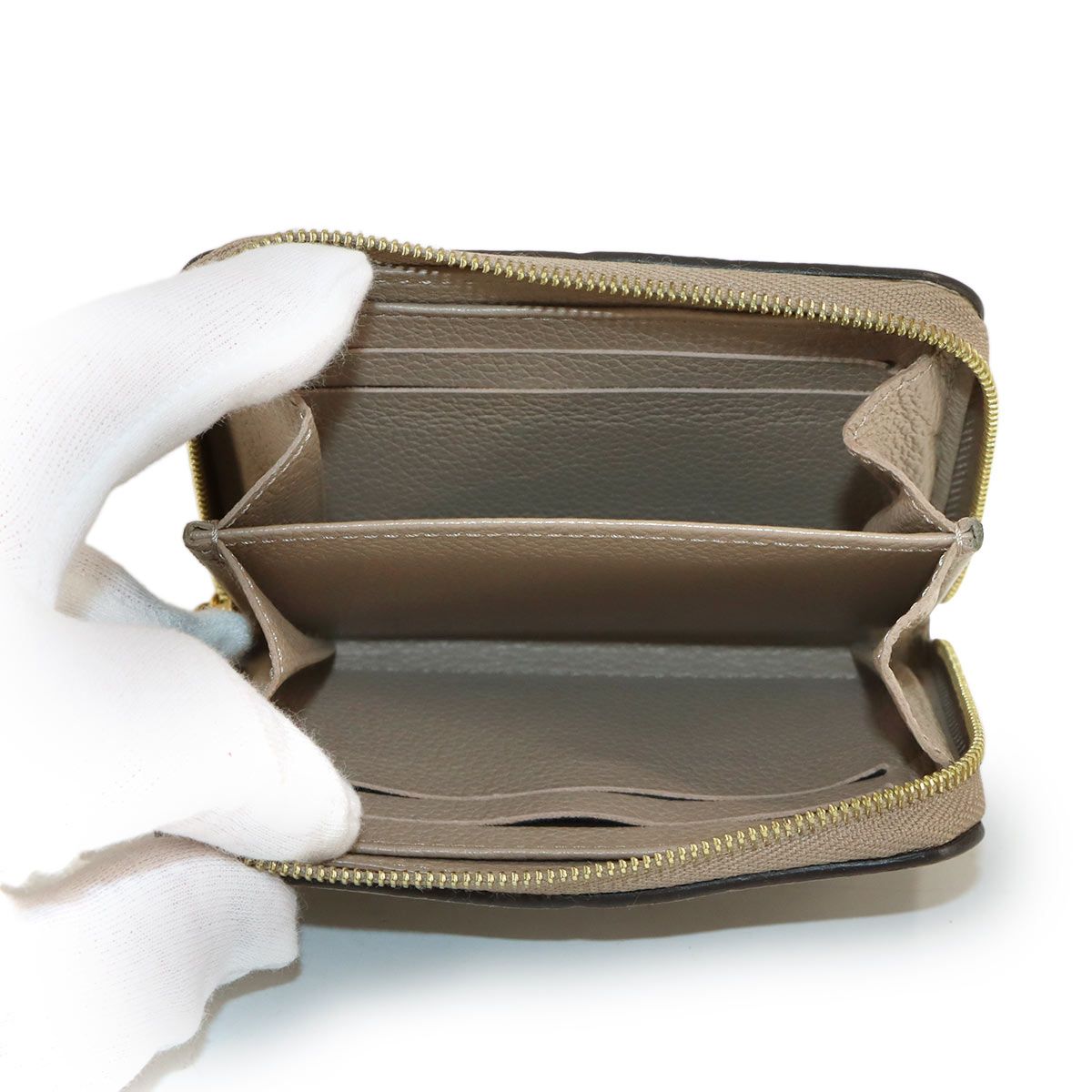 美品 ルイ ヴィトン LOUIS VUITTON モノグラム アンプラント ジッピー 