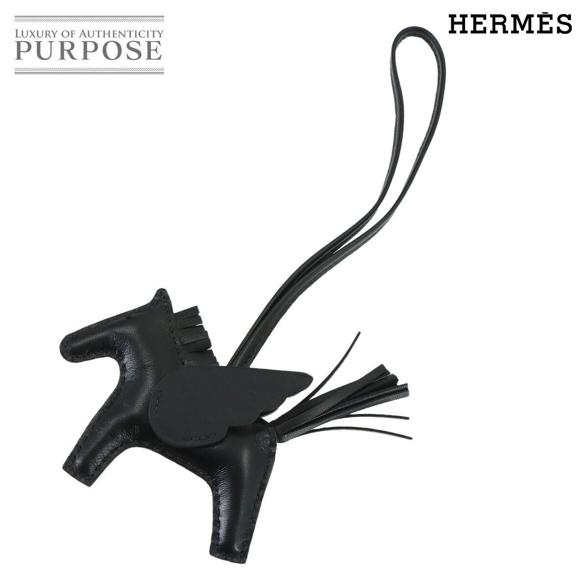 新品 未使用 エルメス HERMES ソーブラック ロデオ ペガサス PM バッグ
