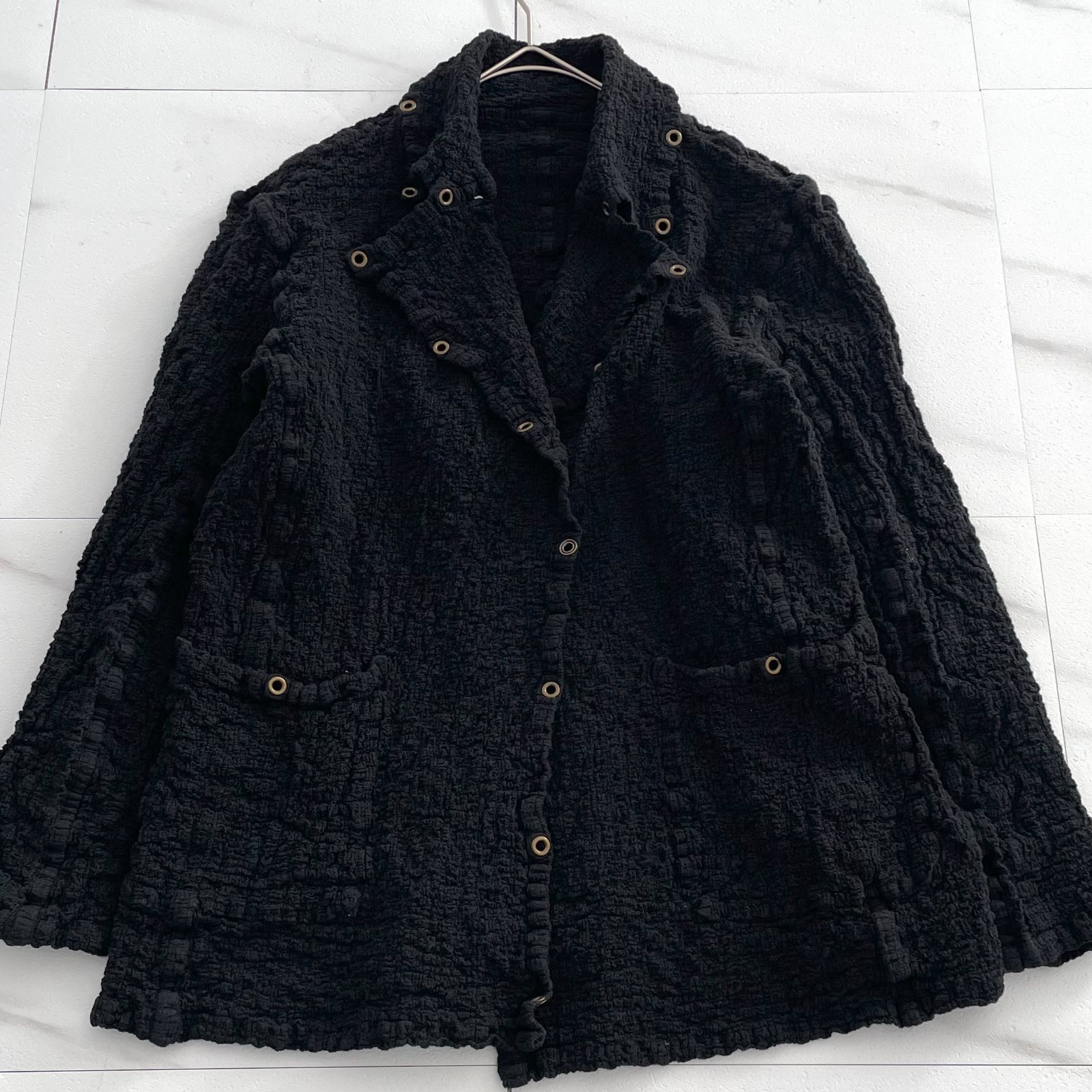 ISSEY MIYAKE ME カリフラワー シワ加工 カーディガン ジャケット