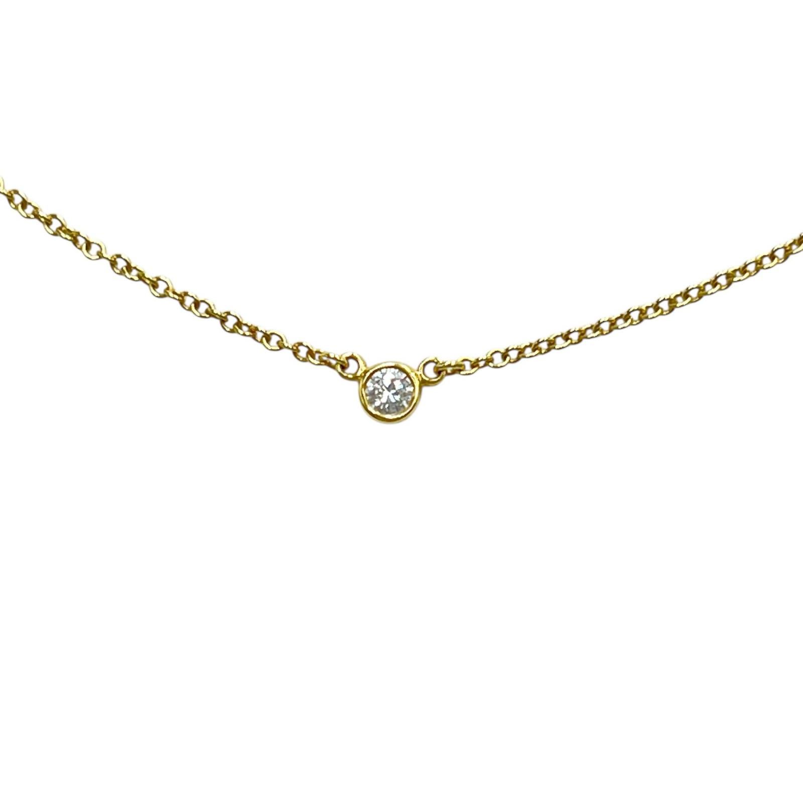 ティファニー TIFFANY&Co. ネックレス バイザヤード K18イエロー 