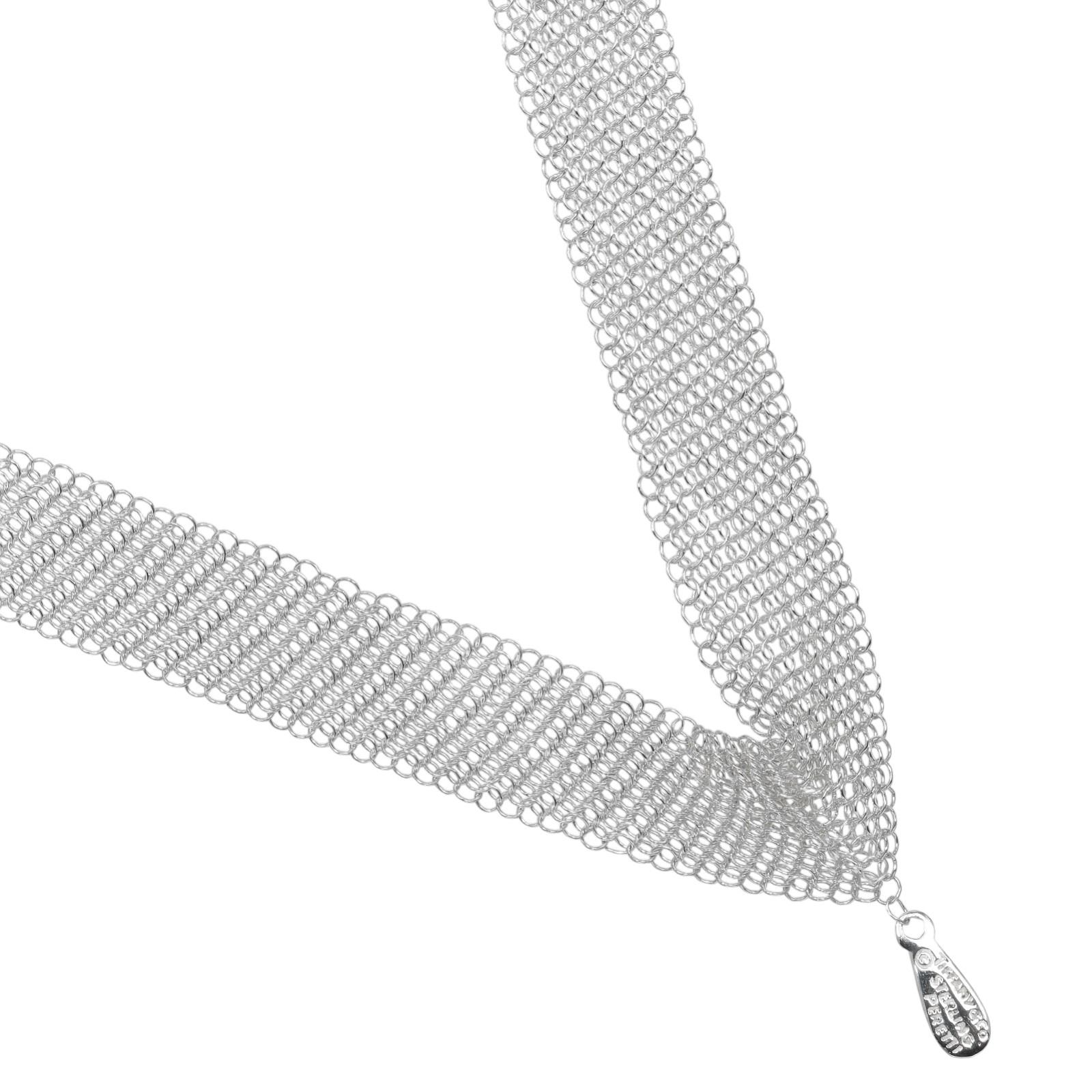 TIFFANY&Co.】ティファニー メッシュ 全長約72cm シルバー925 TIFFANY&Co.】ティファニー メッシュ 全長約72cm シルバー925