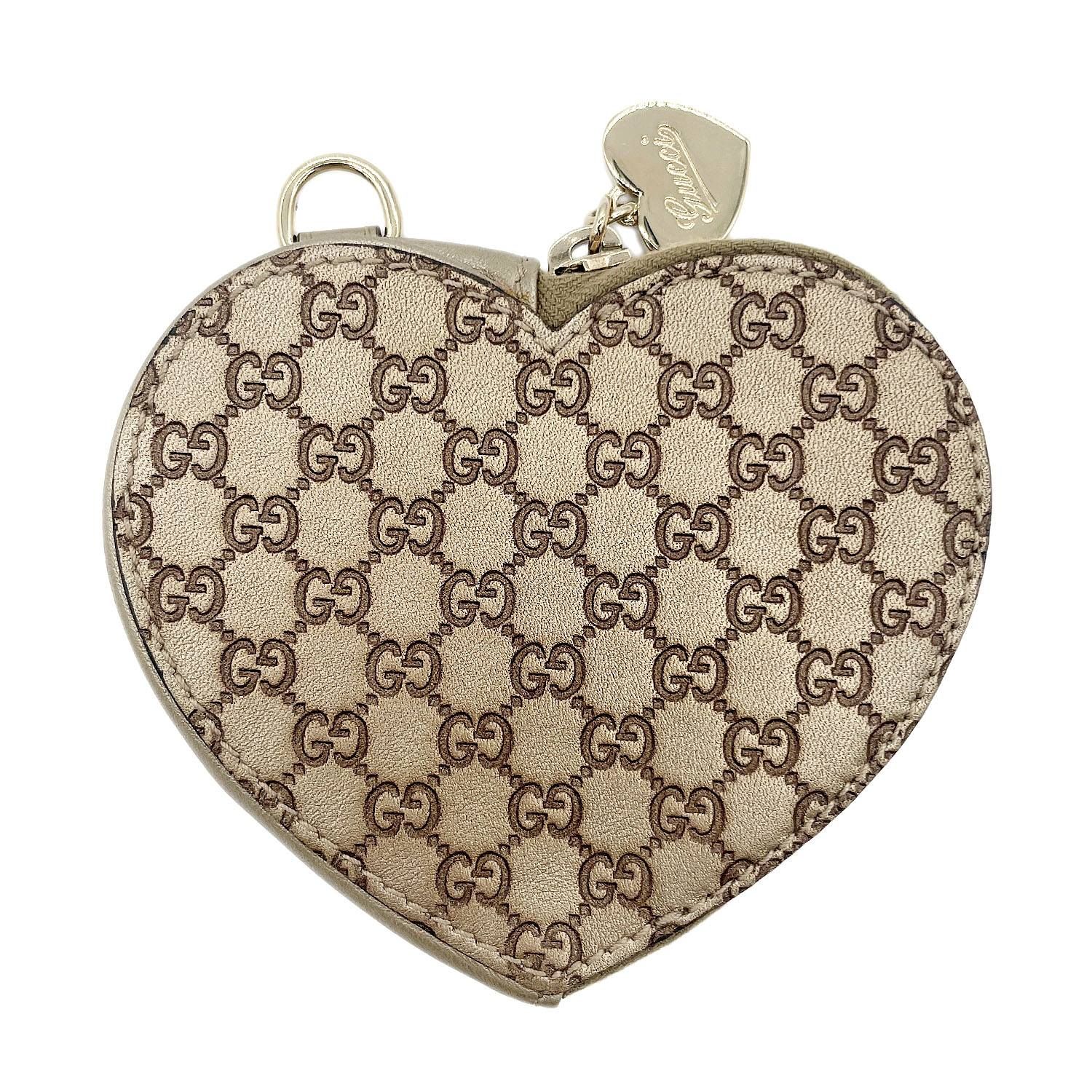グッチ GUCCI コインケース 152615 シマライン レザー メタリック 