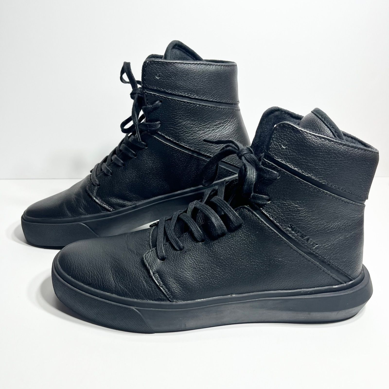 SUPRA ハイカット スニーカー クロコ調 ブラック Y2K ストリート系 極美品】SUPRA スープラ CAMINO カミーノ ハイカットスニーカー