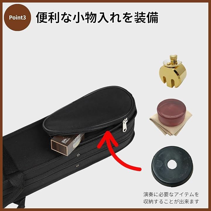 蛇革　二胡　ハードケース　弦　練習用　弓　東洋のバイオリン　六角筒　入門用 Rowaica 弓ケース バイオリン チェロ ヴィオラ コントラバス 弦楽器 2