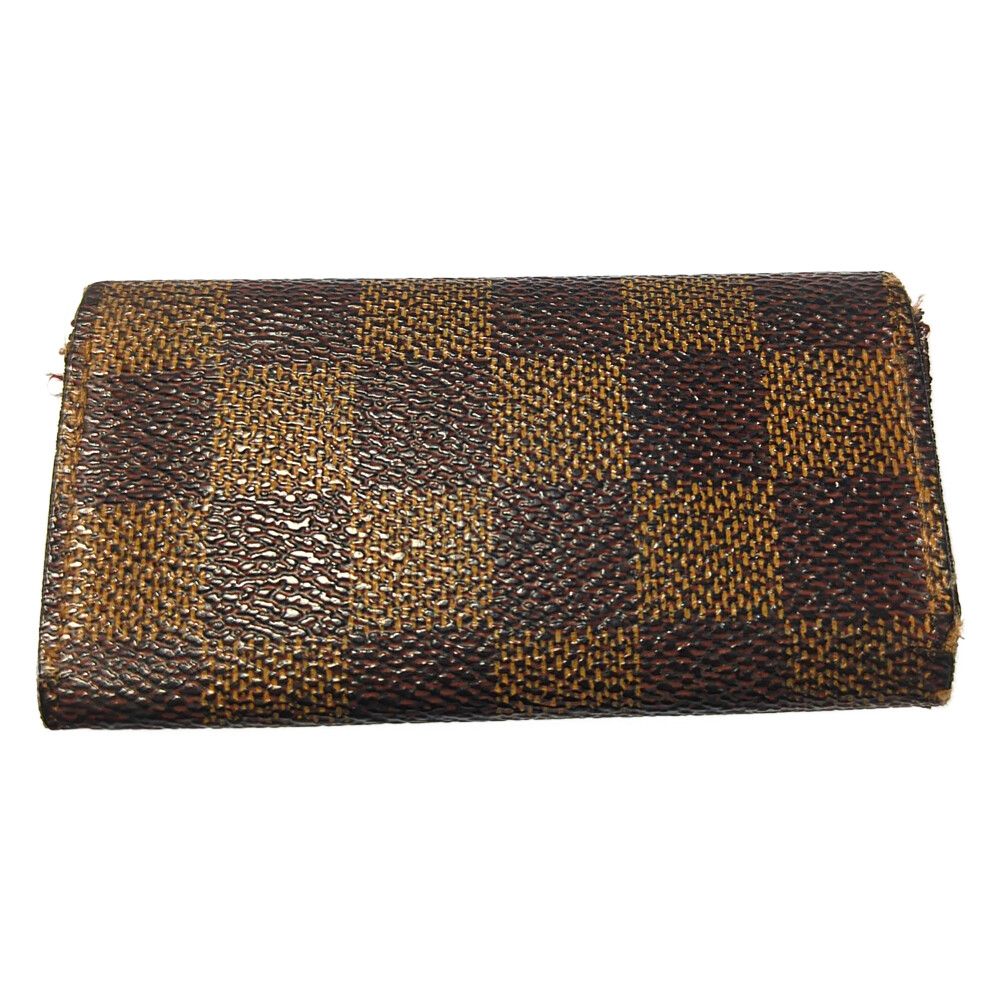 LOUIS VUITTON◆ミュルティクレ4_ダミエ・エベヌ_BRW/レザー/BRW/総柄/レディース