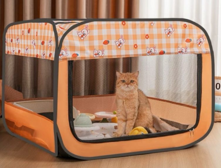 新品 折りたたみ式 ペット用テント 猫用 犬用 多目的ケージ メッシュサークル 防水