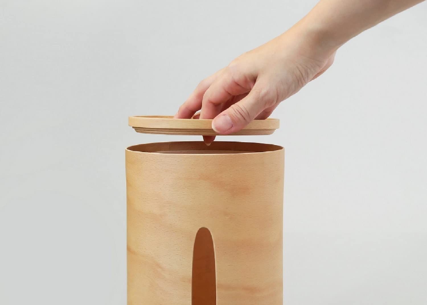 BUNACO 木製ティッシュボックス 円筒形 新品】BUNACO 木製ティッシュボックス 円筒形 【公式通販】