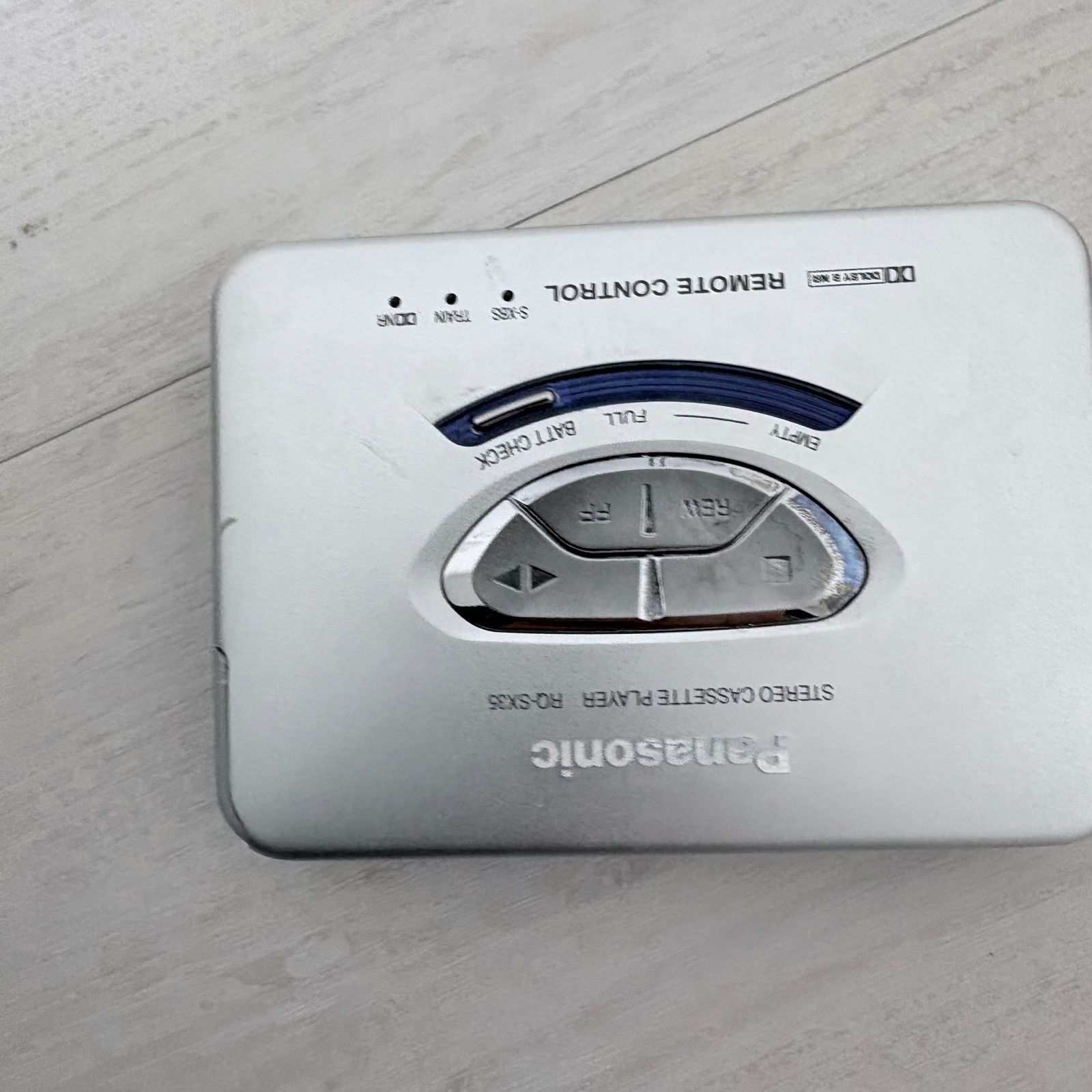 Panasonic カセットプレーヤー RQ-SX35 リモコン、電池ケース付