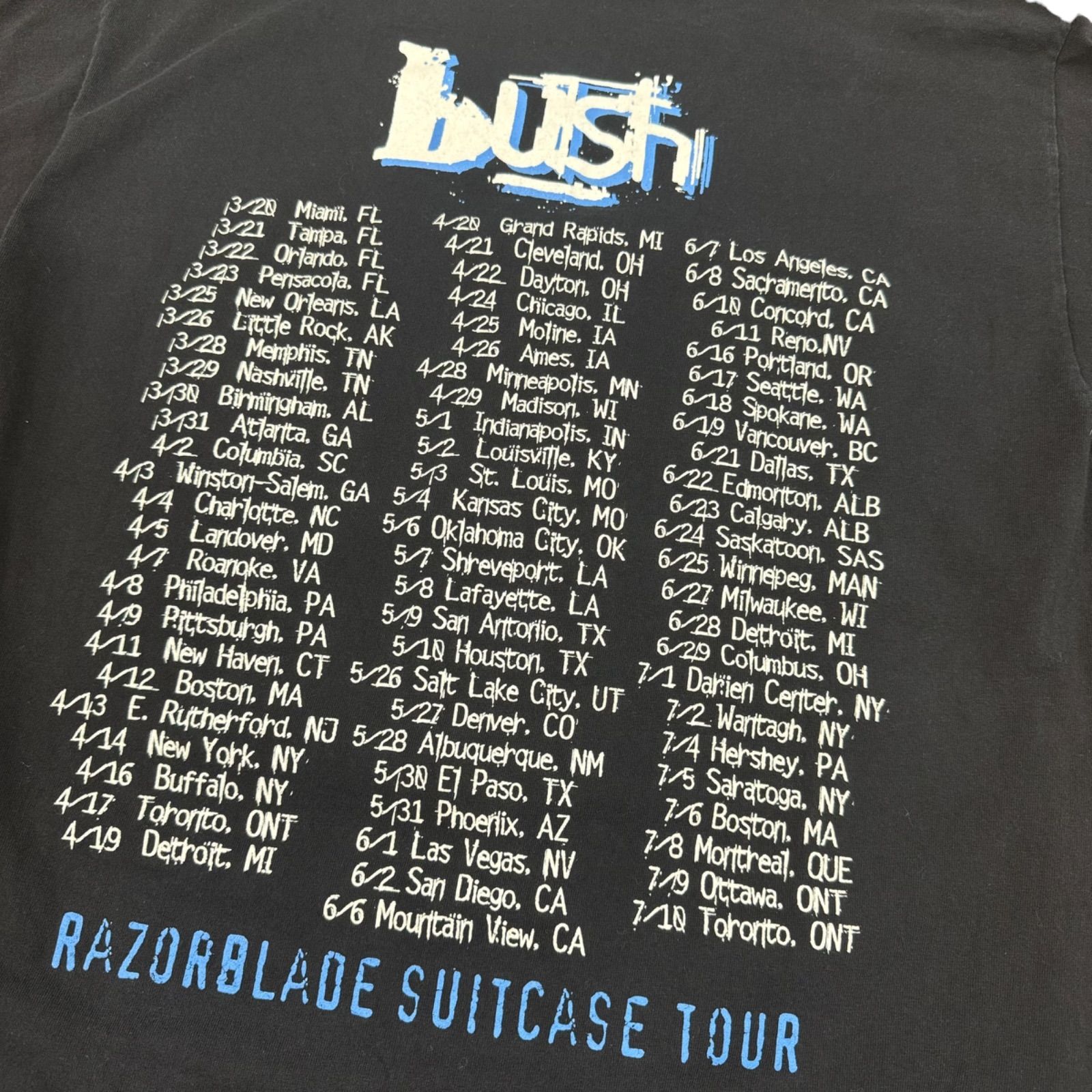 VINTAGE】 90s BUSH RAZORBLADE SUITCASE L/S SHIRT ヴィンテージ 