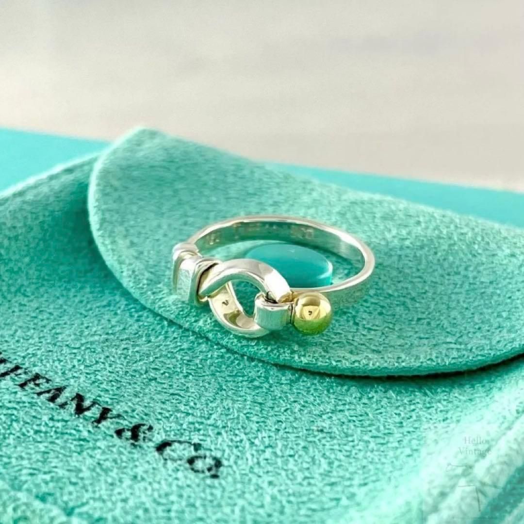 TIFFANYティファニー フック＆アイ リング コンビ 925 750 K18 ティファニー 12号 フック&アイ リング コンビ 925 750 AAM2f - メルカリ