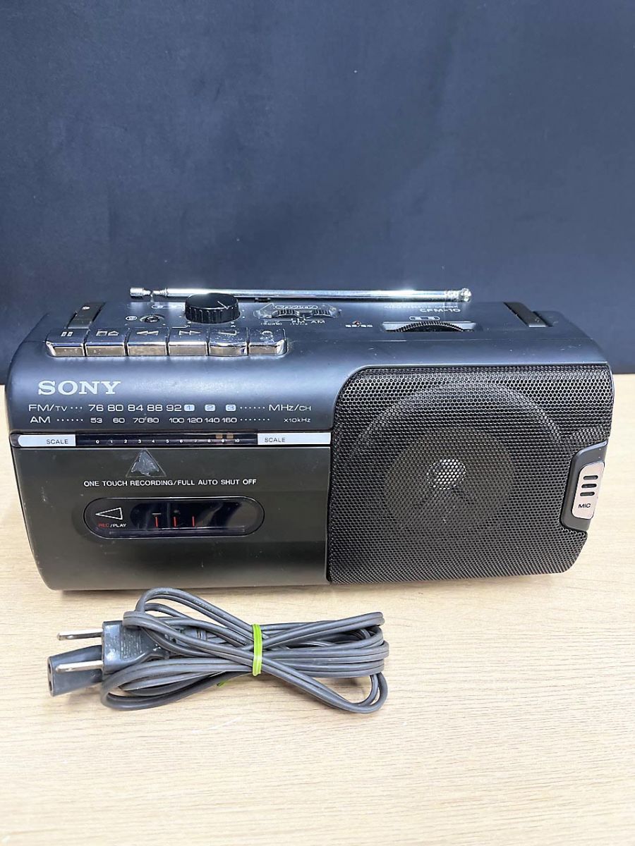 SONY CFM-800 ポータブルラジオカセットレコーダー ジャンク品】 SONY ソニー ラジオカセットレコーダー ラジカセ CFM-10