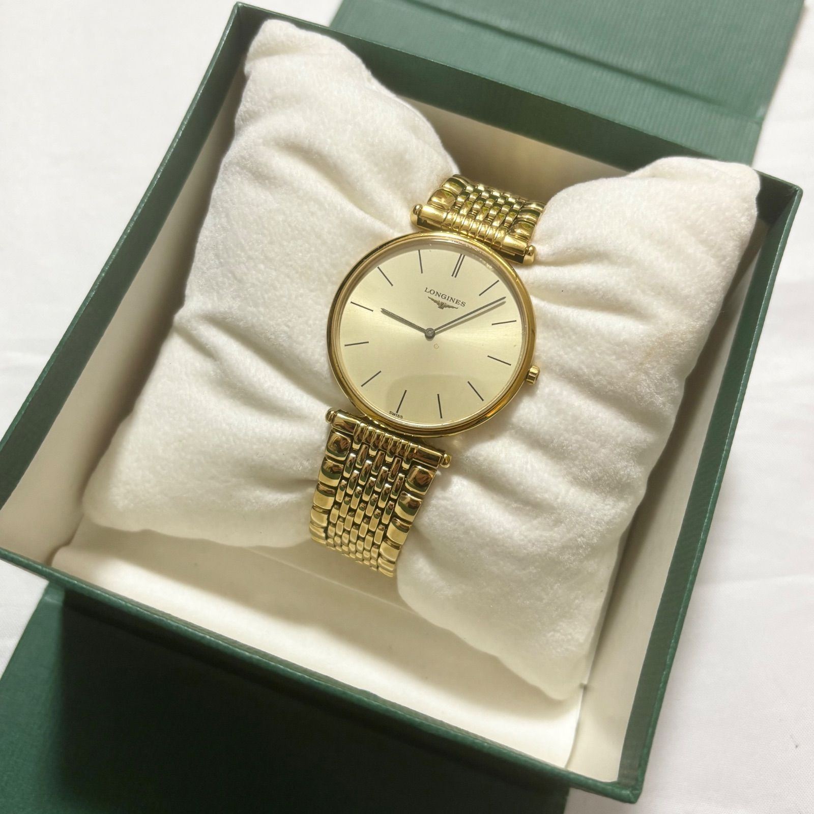 51】LONGINES ロンジン 時計 クォーツ 動作未確認 ゴールドカラー
