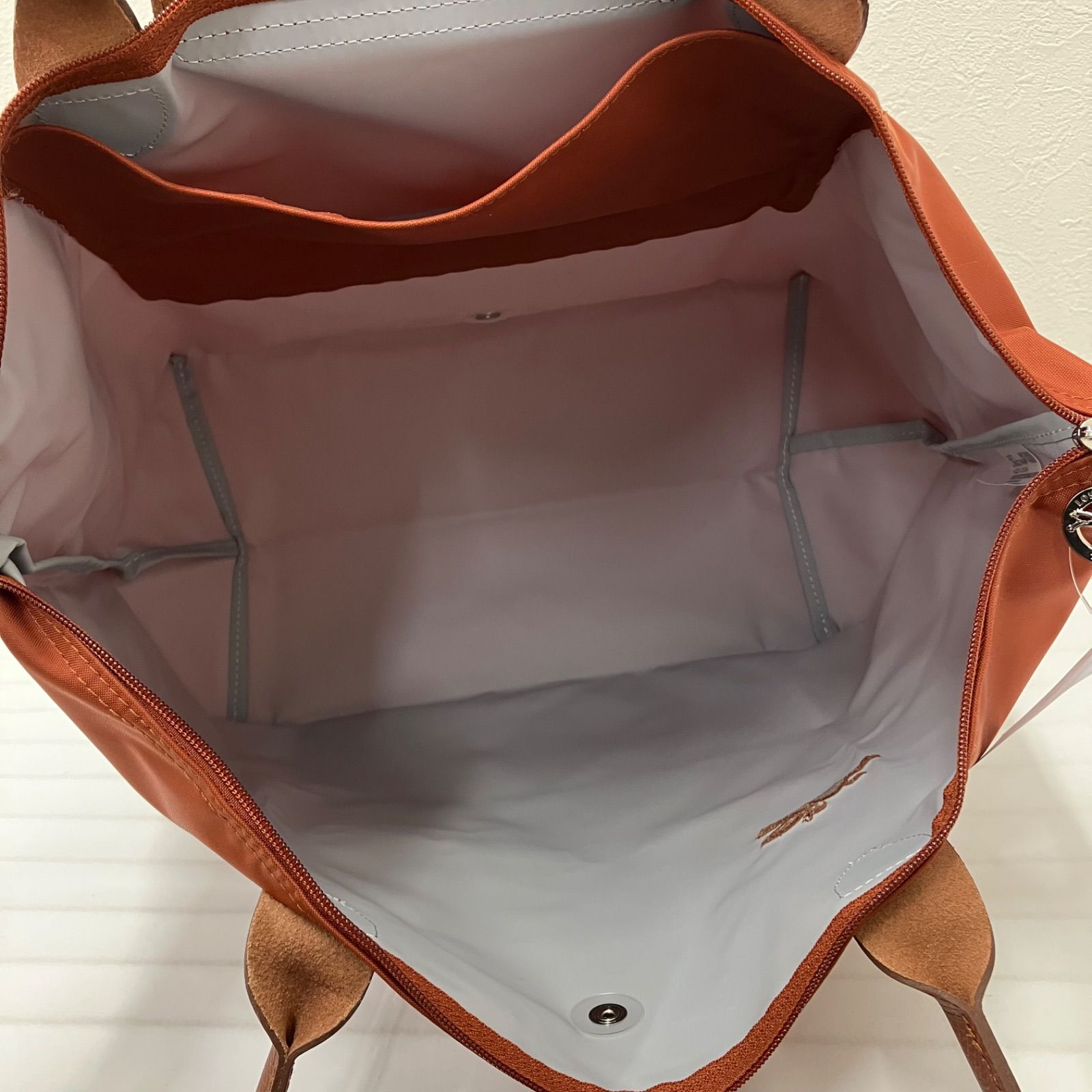 595 LONGCHAMP ロンシャン トートバッグ ルプリアージュ オレンジ