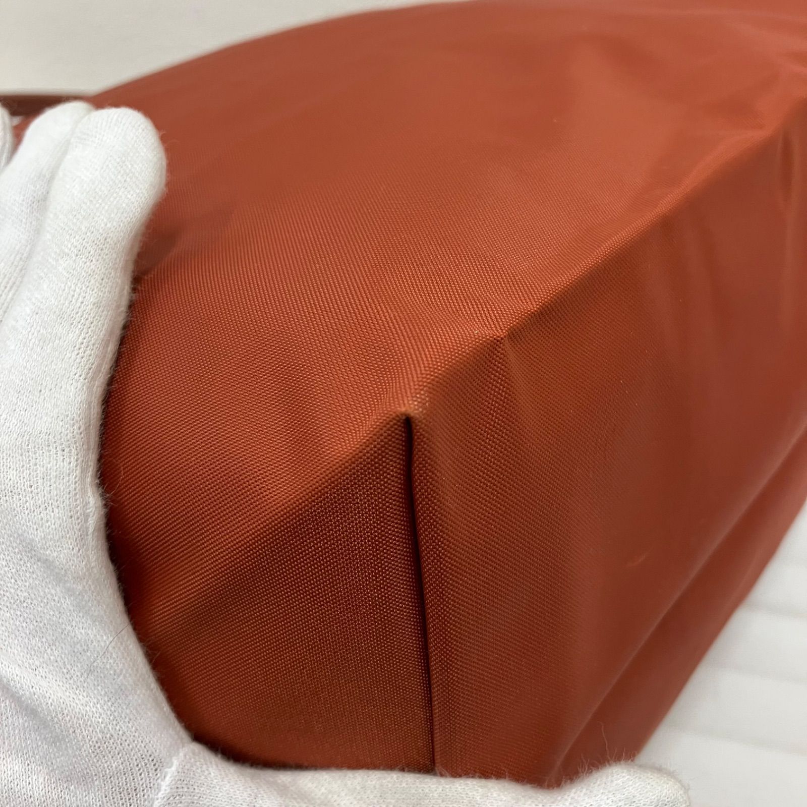 595 LONGCHAMP ロンシャン トートバッグ ルプリアージュ オレンジ 