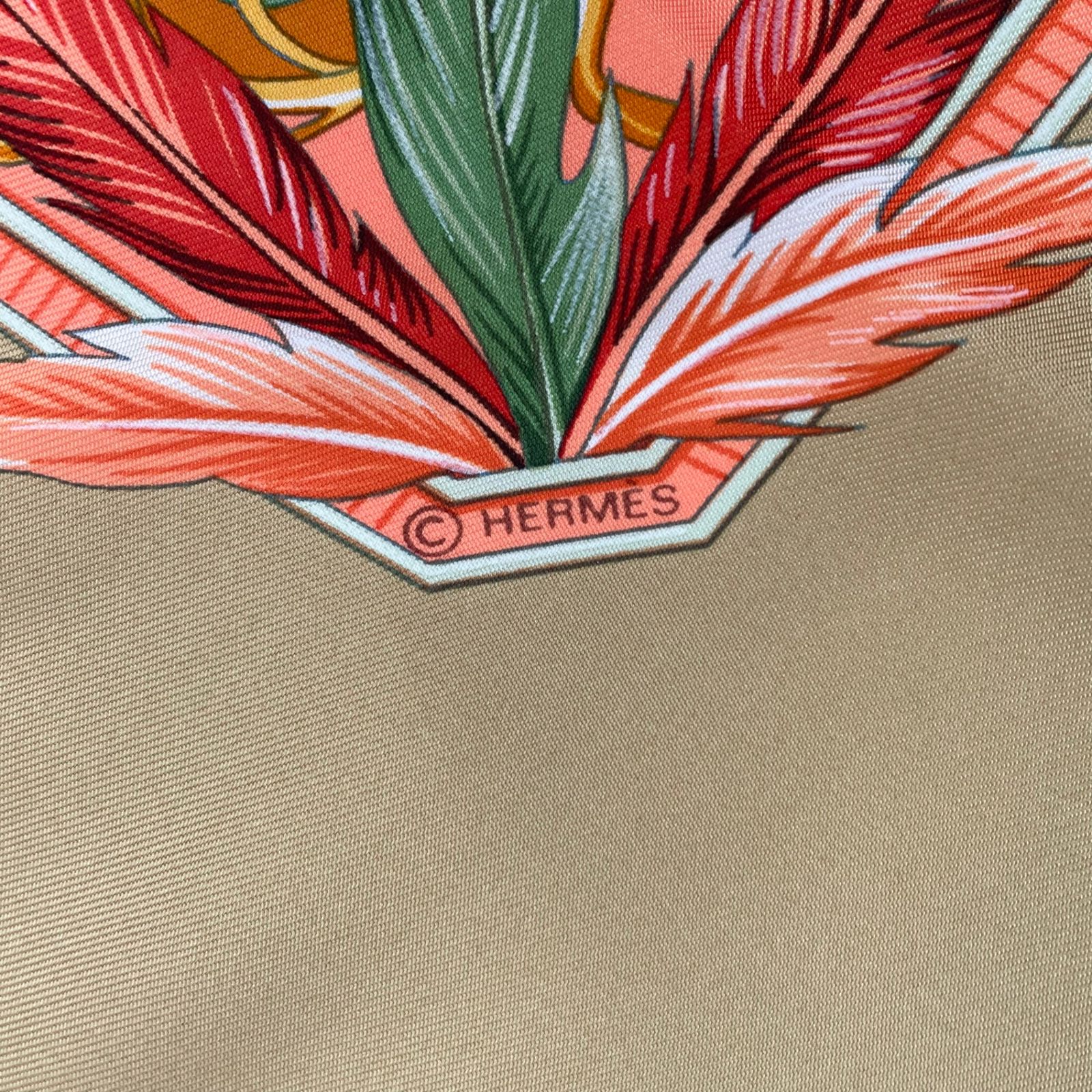 新品同様 HERMES エルメス スカーフ シルク カレ90 AMAZONIA