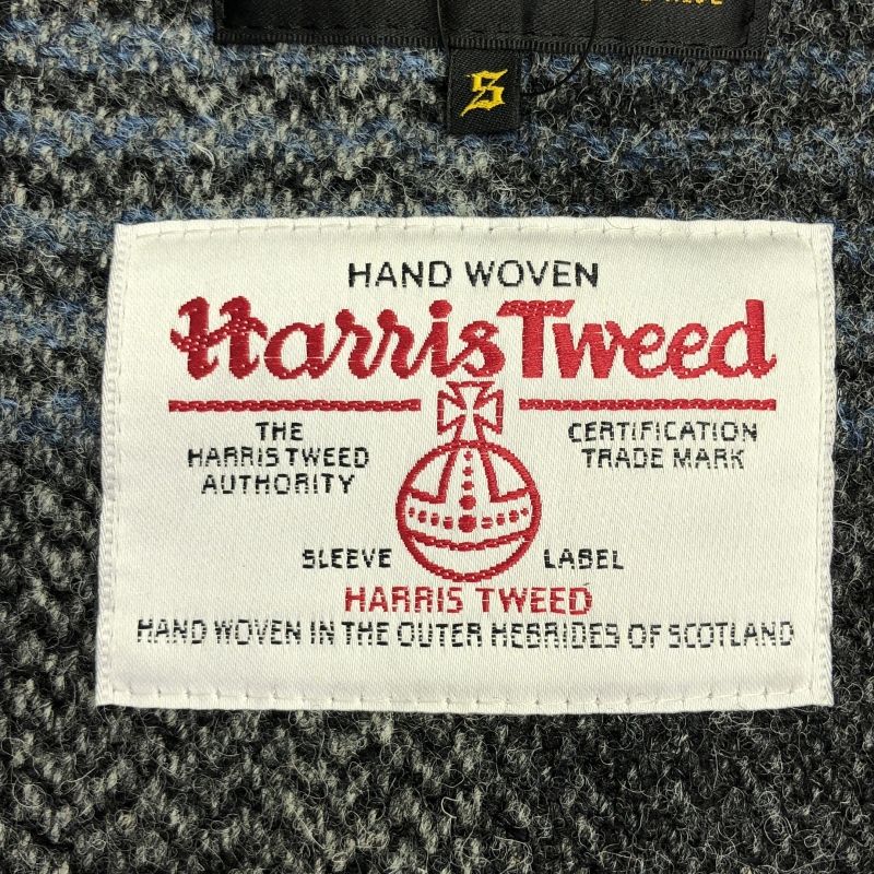 中古】FINDERS KEEPERS × HARRIS TWEED シングルライダースジャケット