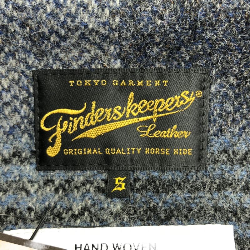 中古】FINDERS KEEPERS × HARRIS TWEED シングルライダースジャケット