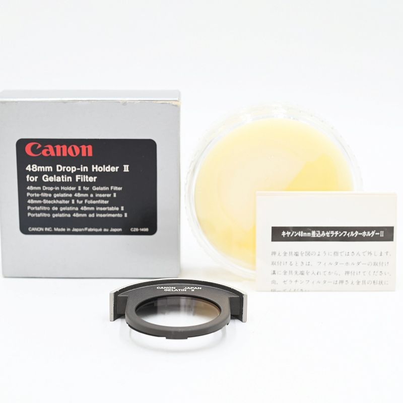 Canon キヤノン 48mm Drop-in Holder II for Gelatin Filter アクセサリー 【中古】