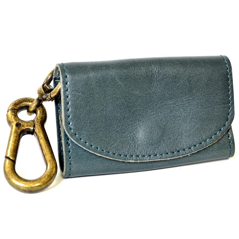 【新品】 コデル atelierCODEL キーケース メンズ 小銭入れ付き 革 栃木レザー 日本製 (ネイビー) 1