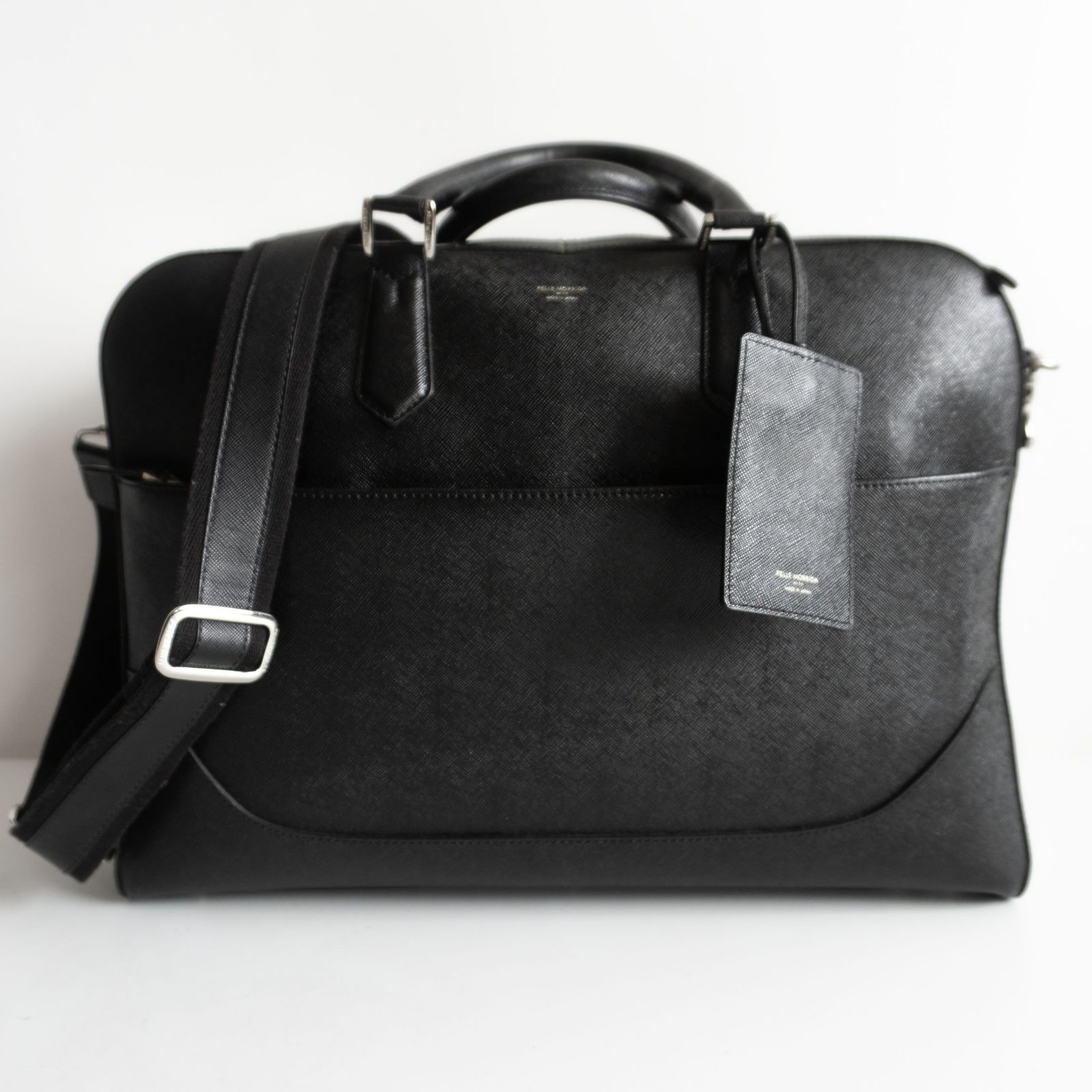 美品】PELLE MORBIDA【CAPITANO 2WAY ブリーフバッグ】ブラック