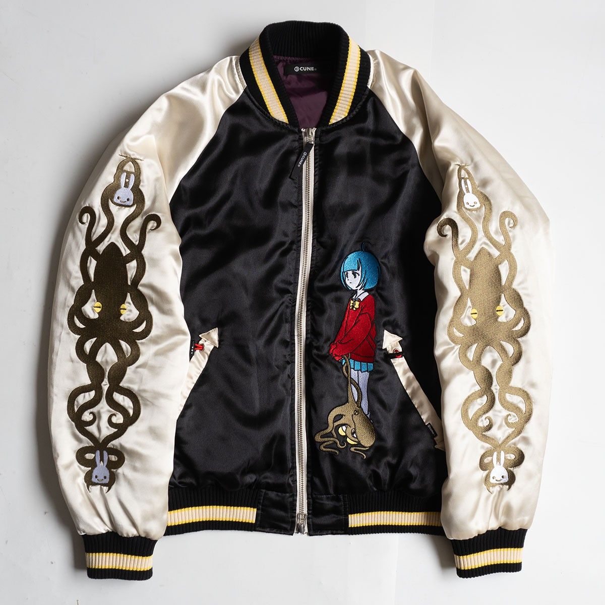 極美品】CUNE【マダコと人間のスカジャン】2 ジャケット キューン