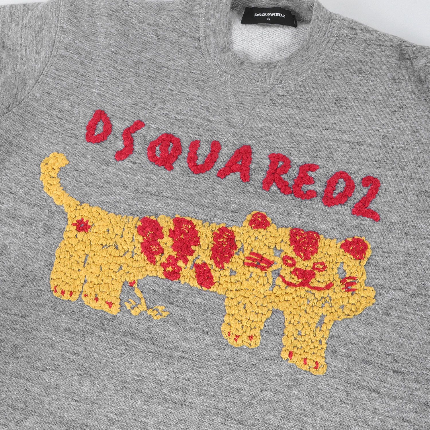 美品】DSQUARED2 ディースクエアード スウェット グレー サイズ:S 