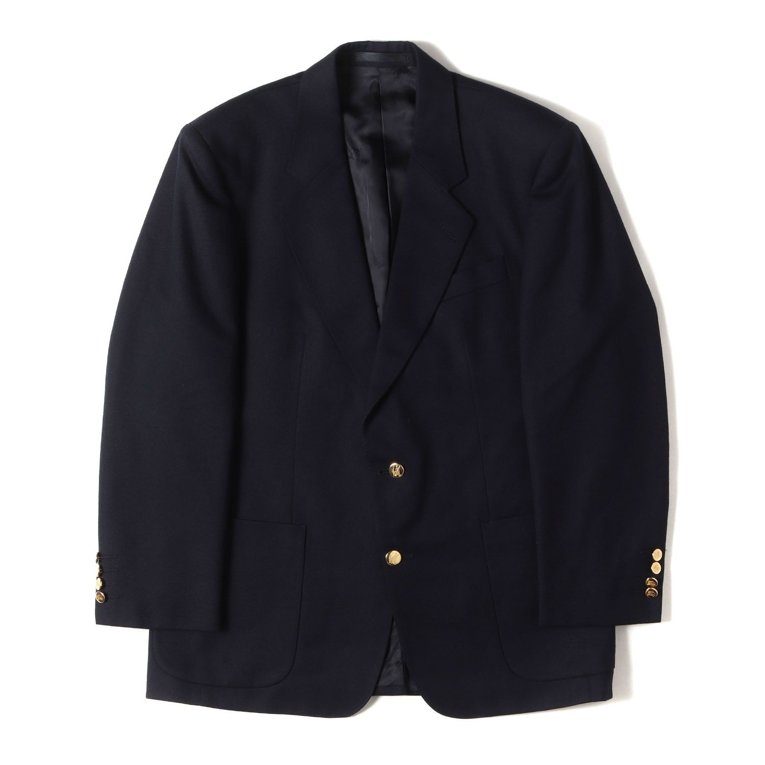 BURBERRY バーバリー ジャケット ネイビー 紺 | 90s 金ボタン ブレザー