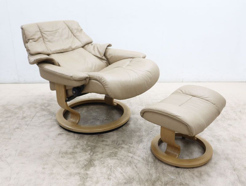 ◇展示美品◇ Ekornes エコーネス Reno レノ 本革 ストレスレスチェア