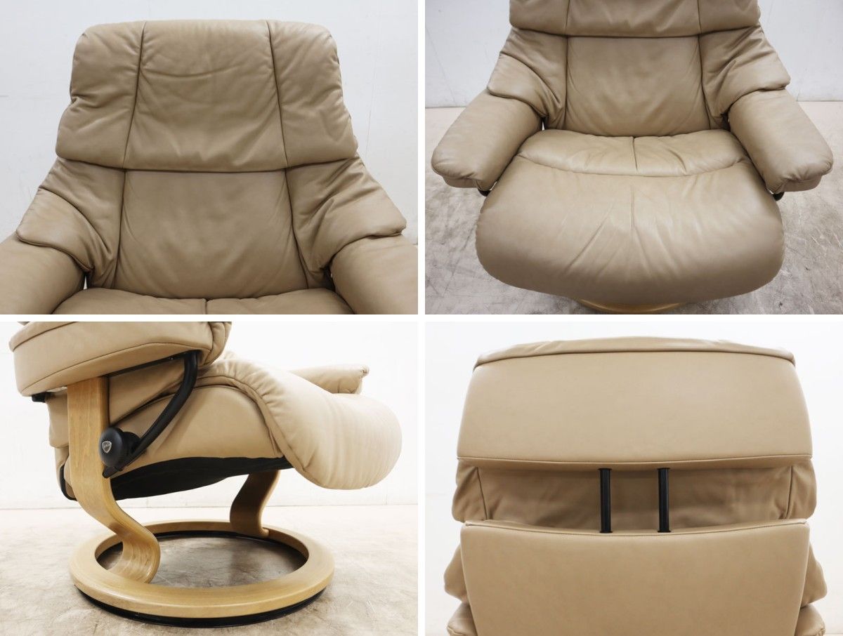 ◇展示美品◇ Ekornes エコーネス Reno レノ 本革 ストレスレスチェア