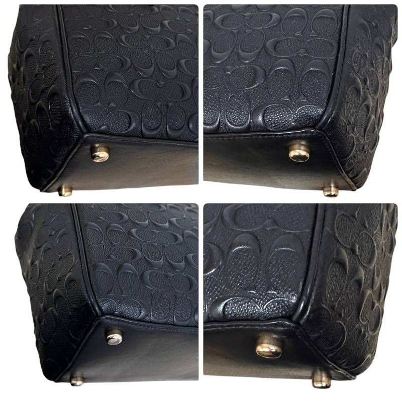 COACH ショルダーバッグ ブラック ゴールド金具 美品☆COACH コーチ☆ショルダーバッグ トートバッグ 2way