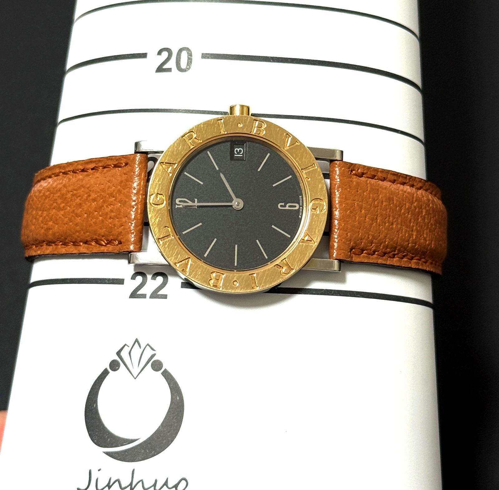 BVLGARI ブルガリ ブルガリ デイト 30mm K18 YG SS イエローゴールド 