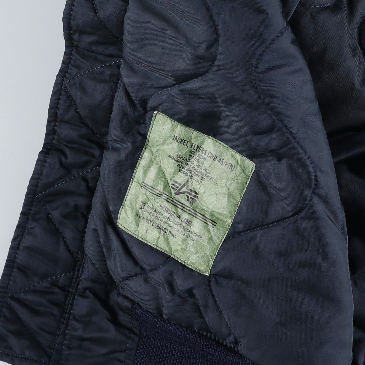 古着 民間品 アルファ ALPHA CWU-45/Pタイプ 中綿入り ミリタリー