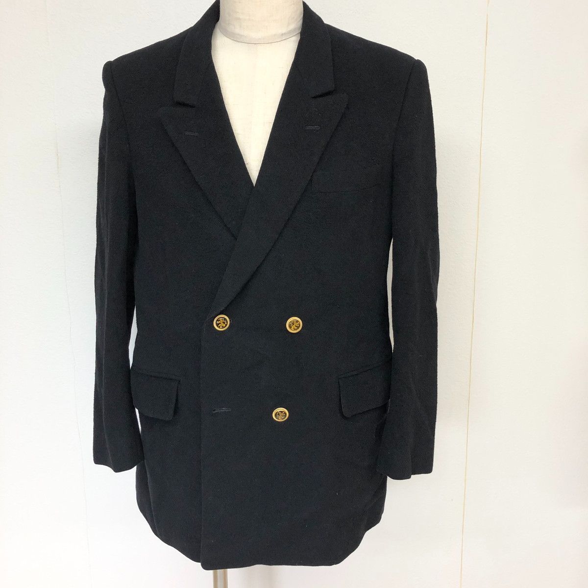 名品LANVIN ランバン ダブルブレスト 紺ブレ 金ボタン ジャケット