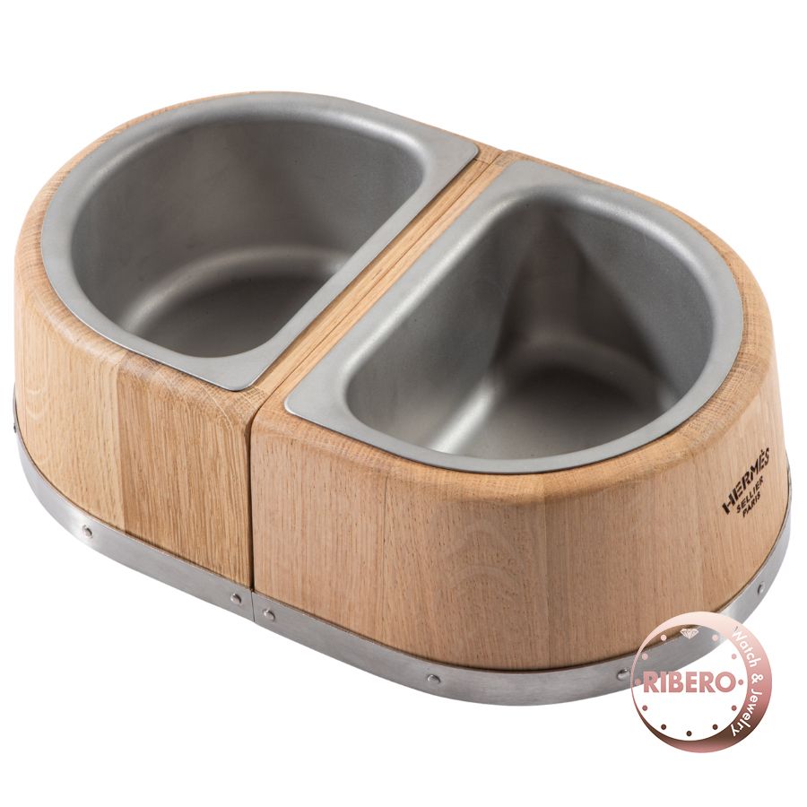 HERMES 犬用ボウル PM 新品未使用 HERMES エルメス 犬用ボウル PM 800509E 01 その他小物 ペット