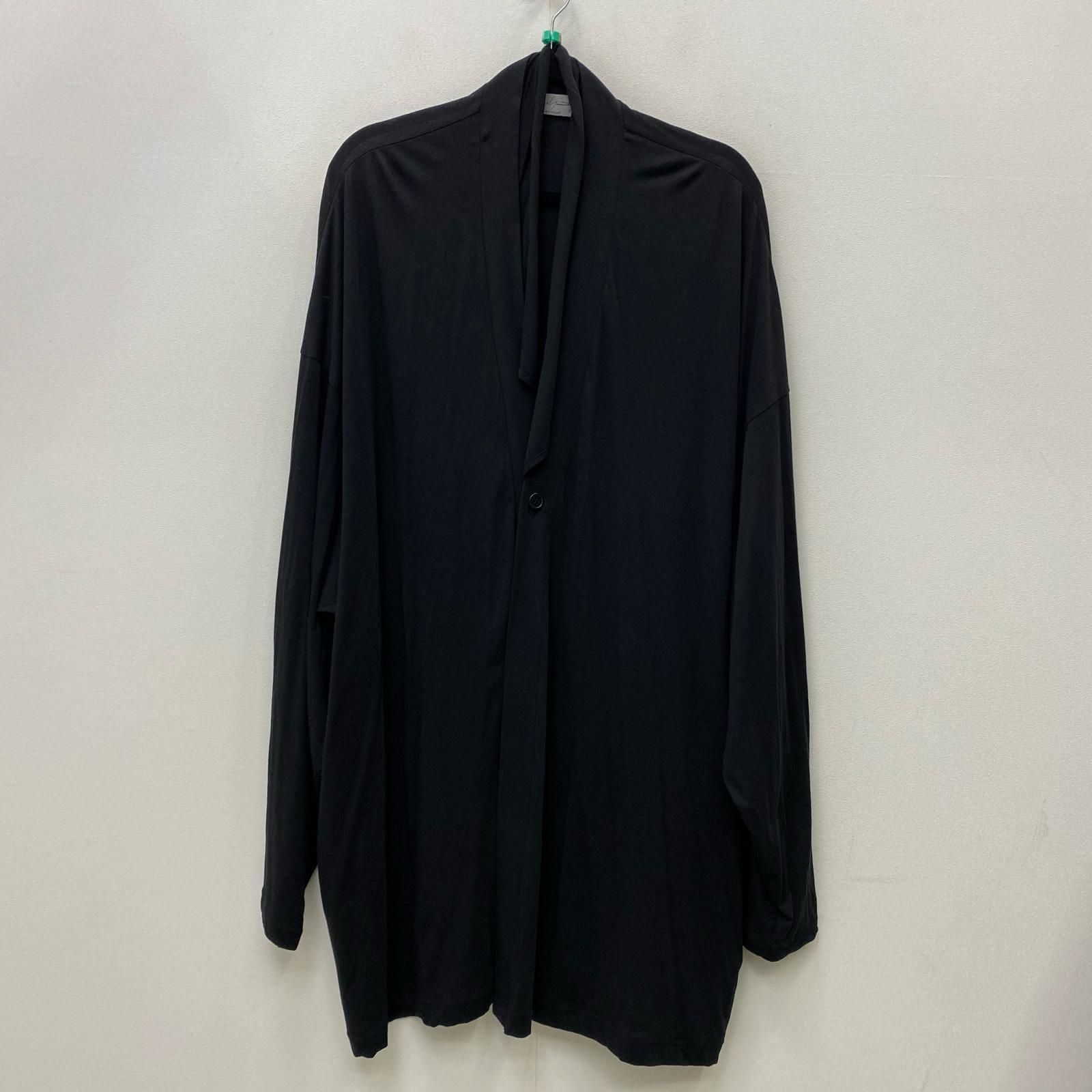 ヨウジヤマモトプールオム コットン100% ロング カーディガン 3 黒 襟付き 加古川店】 中古 Yohji Yamamoto POUR HOMME | ヨウジヤマモト