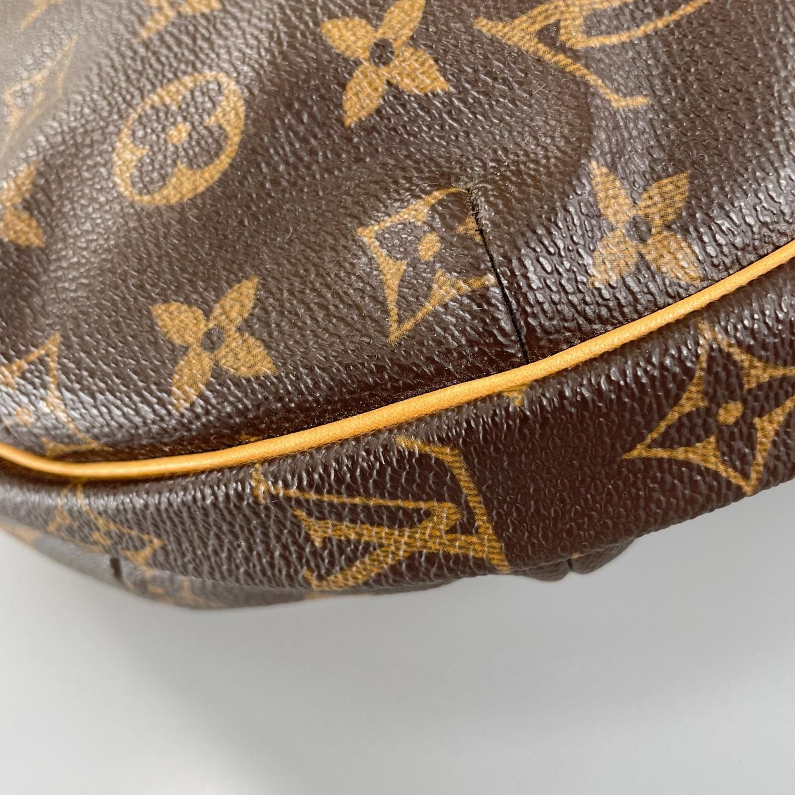 LOUIS VUITTON◇クロワッサンMM_モノグラム・キャンバス/PVC/BRW LOUIS 