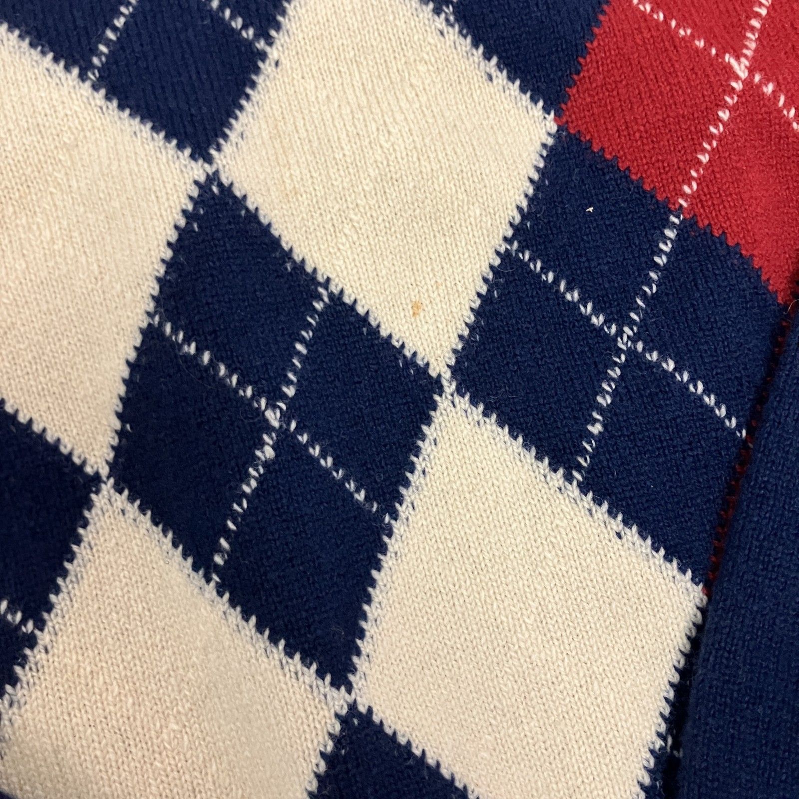 ◇ Burberrys バーバリーズ ニット ヴィンテージ アーガイル柄 Vネック