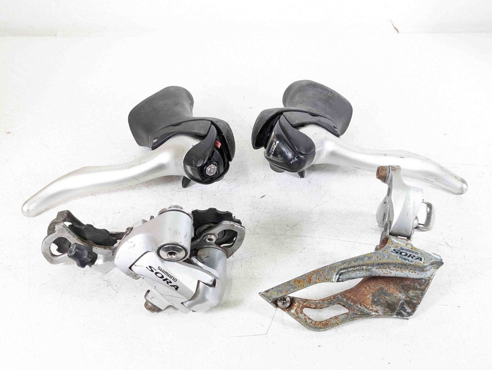 ジャンク】Shimano シマノ Sora 3400 3x9s FD RD ST パーツセット