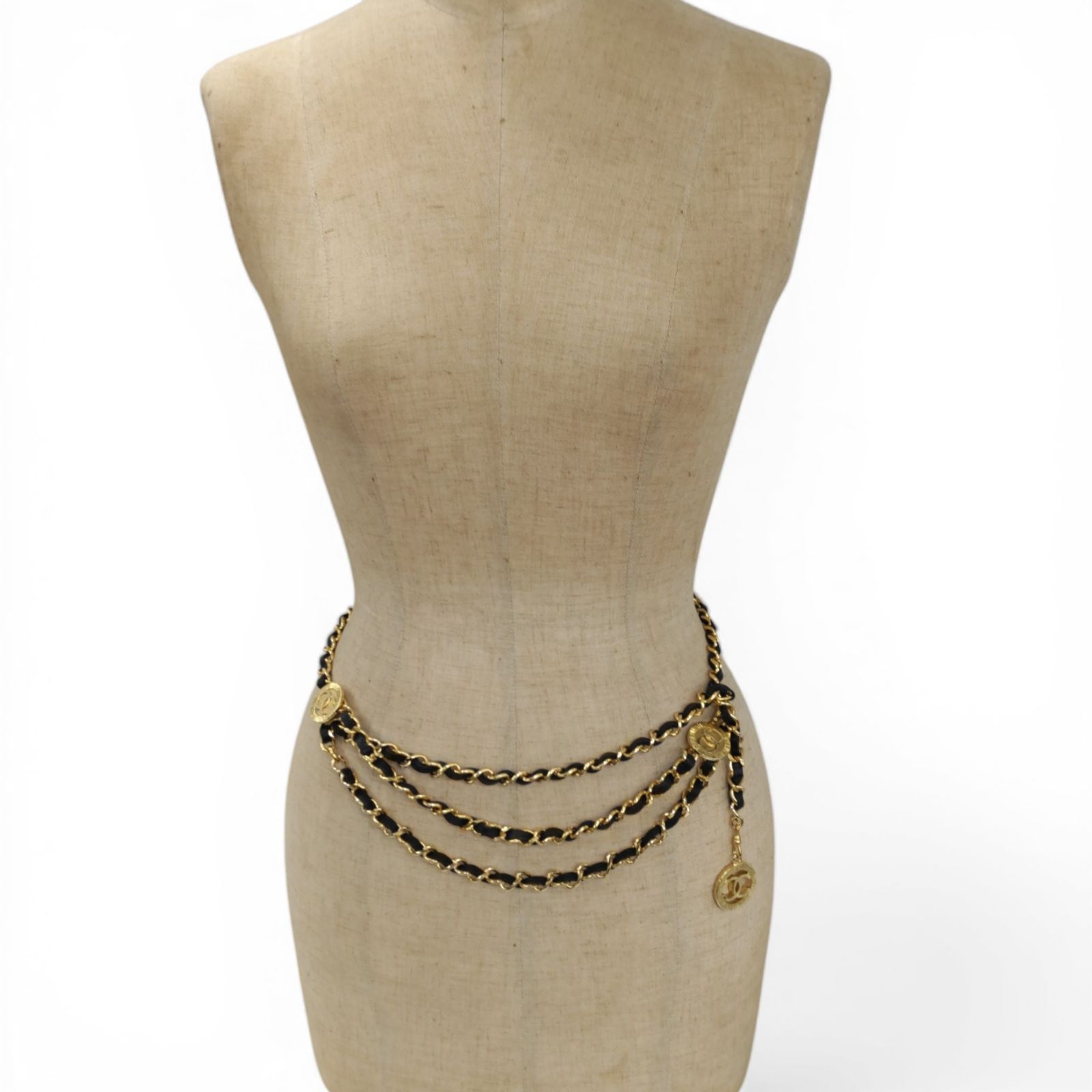 CHANEL シャネル トリプルチェーンベルト 1984 ゴールド GP CHANEL シャネル GPゴールド 3連チェーンベルト 1984 ヴィンテージ
