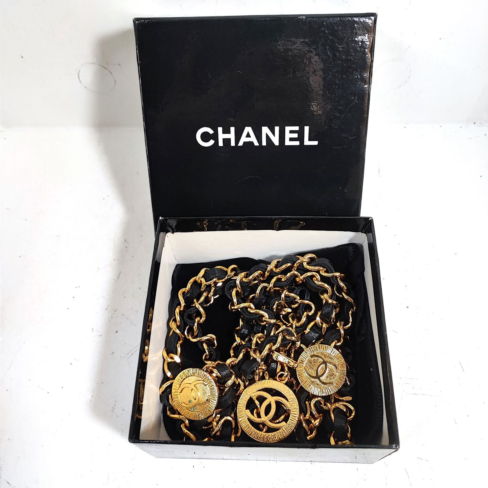 CHANEL シャネル GPゴールド 3連チェーンベルト 1984 ヴィンテージ