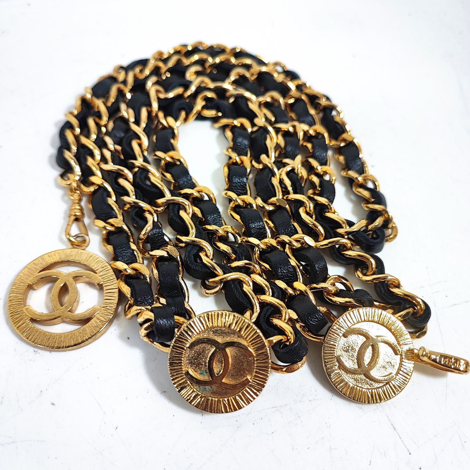 CHANEL シャネル トリプルチェーンベルト 1984 ゴールド GP CHANEL シャネル GPゴールド 3連チェーンベルト 1984 ヴィンテージ