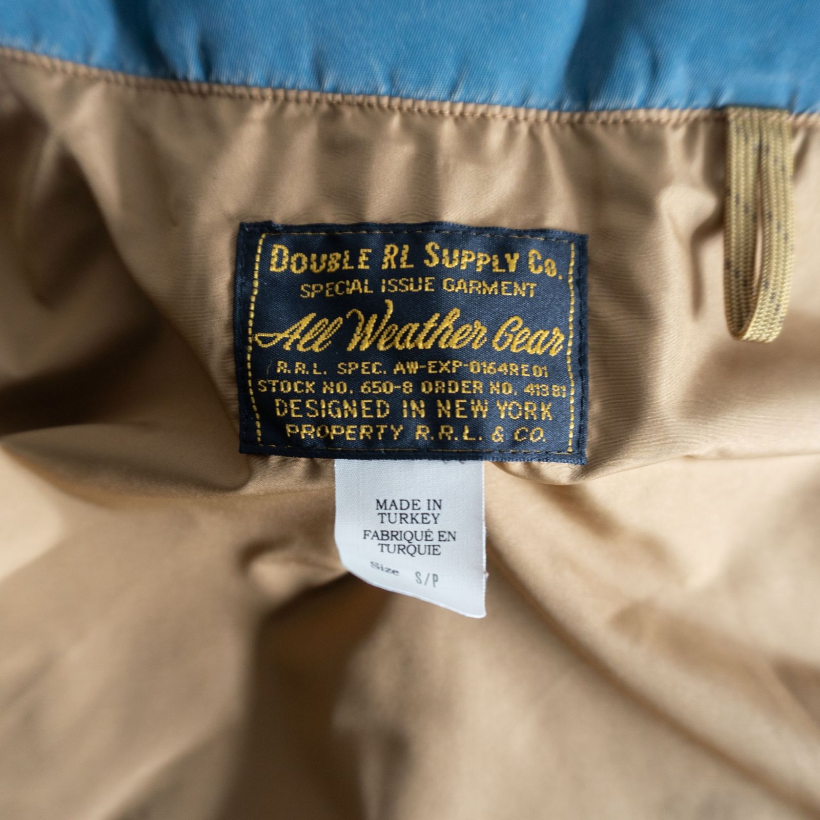 美品/ヴィンテージ加工】RRL【24AW レザーヨーク ダウンベスト】S