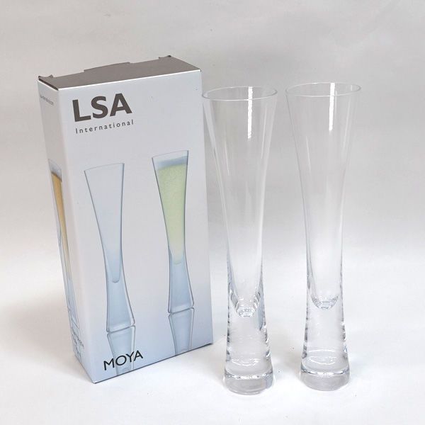 ＬＳＡ（エルエスエー） ◆【グラス】LSA/MOYA ペア シャンパングラス G474-04-985 すまい 雑貨 ギフト ギフト【未使用】