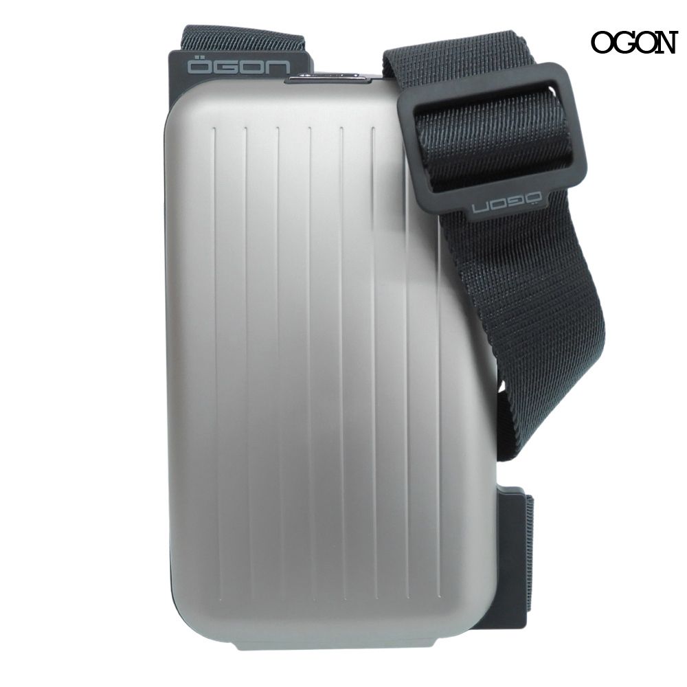 未使用品 オゴン OGON フランス製 アルミ スリングバッグ PHONE BAG 